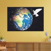 地球 キャンバスプリント (インサイチュ (リビング))