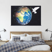 地球 キャンバスプリント (インサイチュ (寝室))