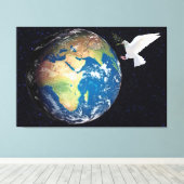 地球 キャンバスプリント (インサイチュ (ウッドフロア))