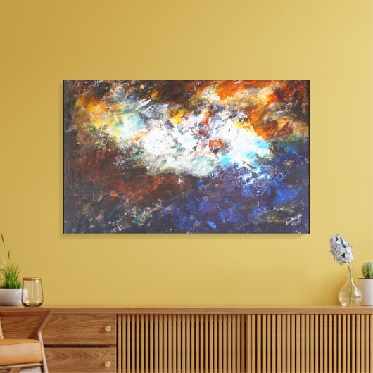 地球 キャンバスプリント (インサイチュ (リビング))