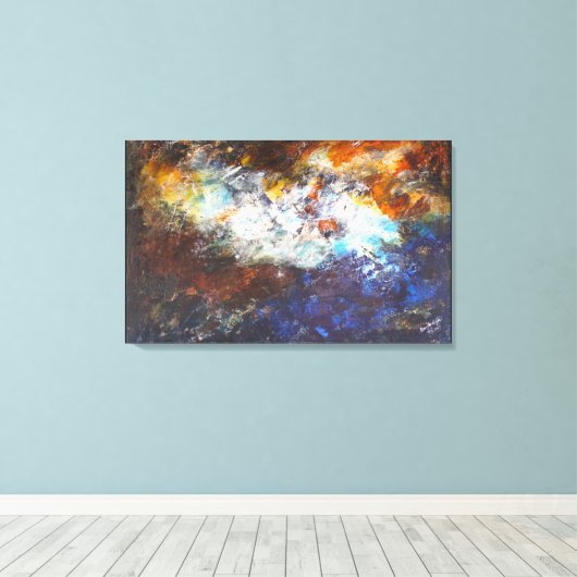 地球 キャンバスプリント (インサイチュ (ウッドフロア))