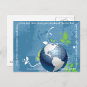 地球~クリーインディアン諺 ポストカード (正面/裏面)