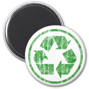 地球、シンボルを保存するリサイクル マグネット