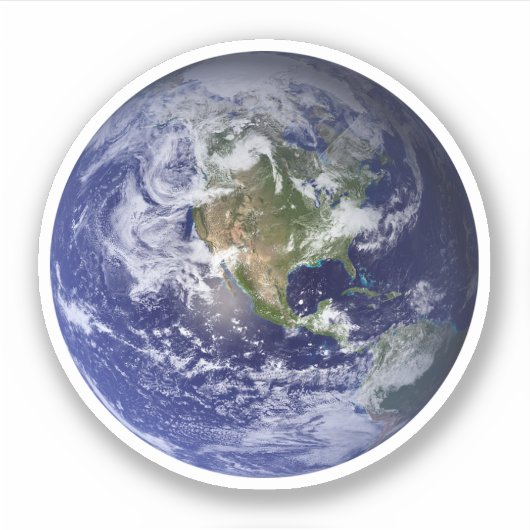 地球 シール (正面)