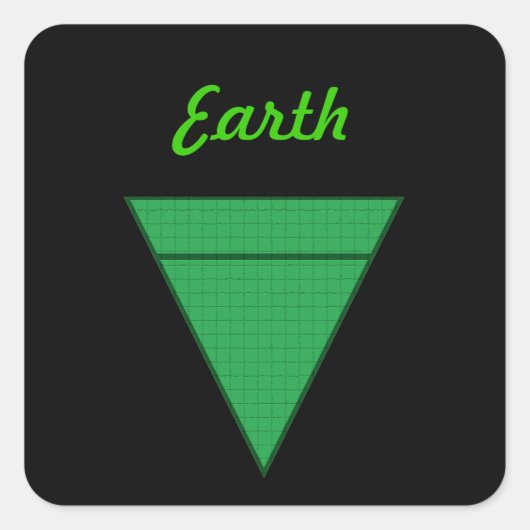 地球 スクエアシール (正面)