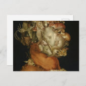 地球、テラ、1570年ジュゼッペ・アルカンボルド ポストカード (正面/裏面)