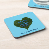 地球 – ハートアナグラム コースター (左側)