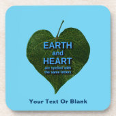 地球 – ハートアナグラム コースター (正面)