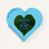 地球 – ハートアナグラム ノートブック (正面)
