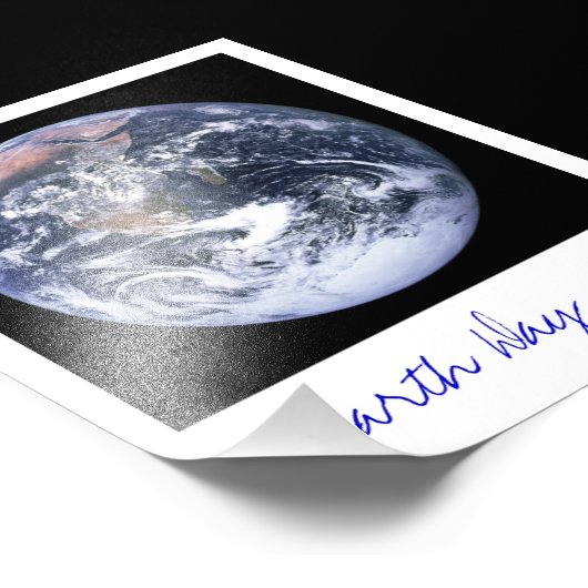 地球 フォトプリント            (角)