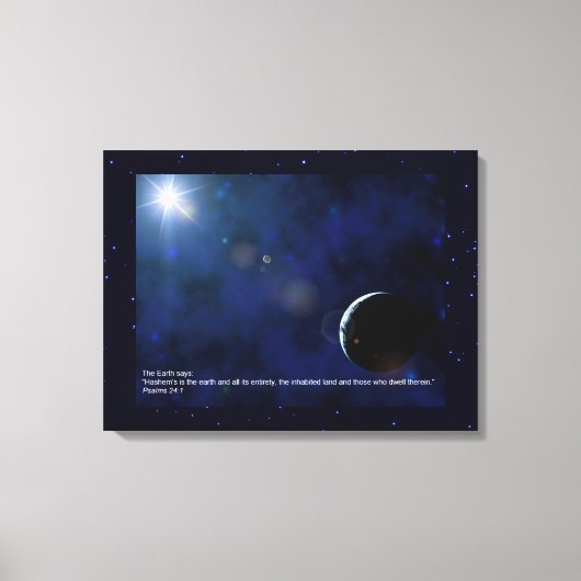 地球 – ペレク・シーラ キャンバスプリント (正面)