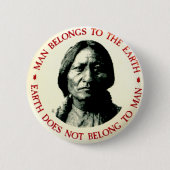 地球-ボタン 缶バッジ (正面)