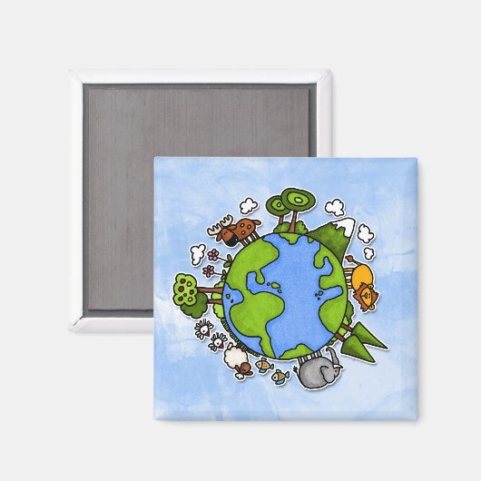 地球 マグネット (正面/裏面)