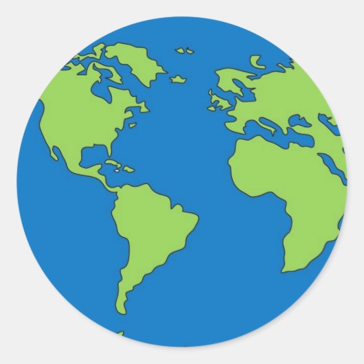 地球 ラウンドシール (正面)