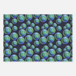 地球 ラッピングペーパーシート