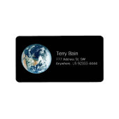 地球 ラベル (正面)