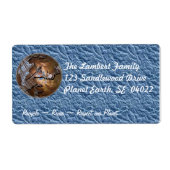 地球 ラベル (正面)