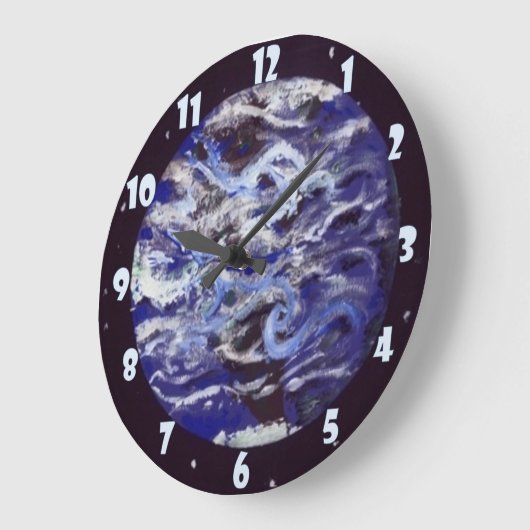地球 ラージ壁時計 (傾斜)
