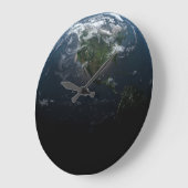 地球 ラージ壁時計 (傾斜)