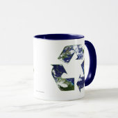 地球 – リサイクル マグカップ (正面右)