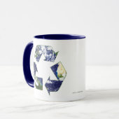 地球 – リサイクル マグカップ (正面左)