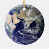 地球：両東西半球オーナメント セラミックオーナメント (裏面)