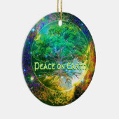 地球-健康生命の樹の平和 セラミックオーナメント (右)