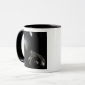 地球、天の川の天体 マグカップ (正面左)