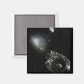 地球、天の川の天体 マグネット (正面/裏面)