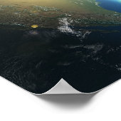 地球・太陽ポスター ポスター (角)