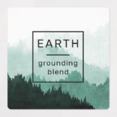 地球、太陽、および空の必須油ラベル ラベル (デザイン1)
