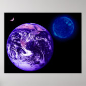 地球、太陽、金星 ポスター (正面)