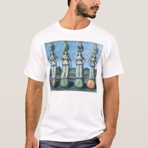 地球、水、空気、火- Alchemical要素 Tシャツ