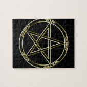 地球、空気および火の五芒星 ジグソーパズル (横)