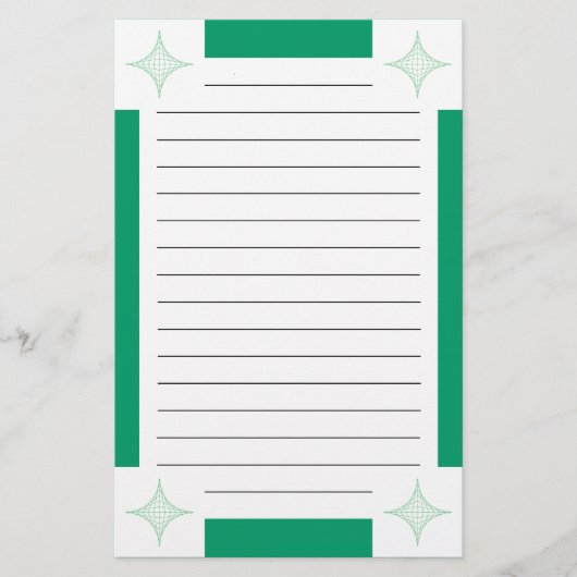 地球（緑） 便箋 (正面)