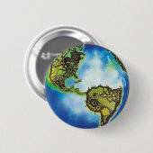 地球 缶バッジ (正面&裏面)