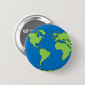 地球 缶バッジ (正面&裏面)