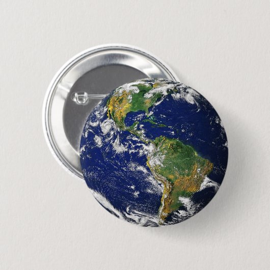 地球 缶バッジ (正面&裏面)