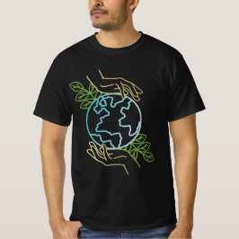 地球 – 自然恋人デザイン- World Earth Day Tシャツ