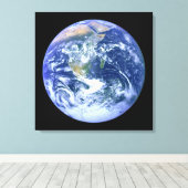 地球 – 青い大理石 キャンバスプリント (インサイチュ (ウッドフロア))
