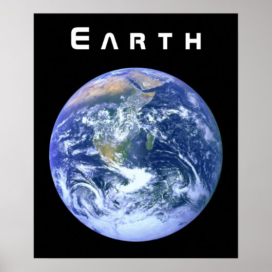 地球 – 青い大理石 ポスター (正面)