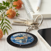 地球 – 青い大理石（ヨーロッパとアフリカ） キーホルダー (側面)