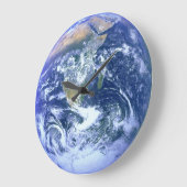 地球 – 青い大理石 ラージ壁時計 (傾斜)