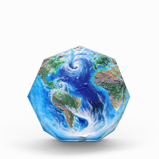 地球、青い惑星 フォトブロック (正面)