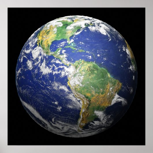 地球 – 3D効果 ポスター (正面)