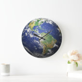 地球- 3D効果 ラージ壁時計 (ホーム)