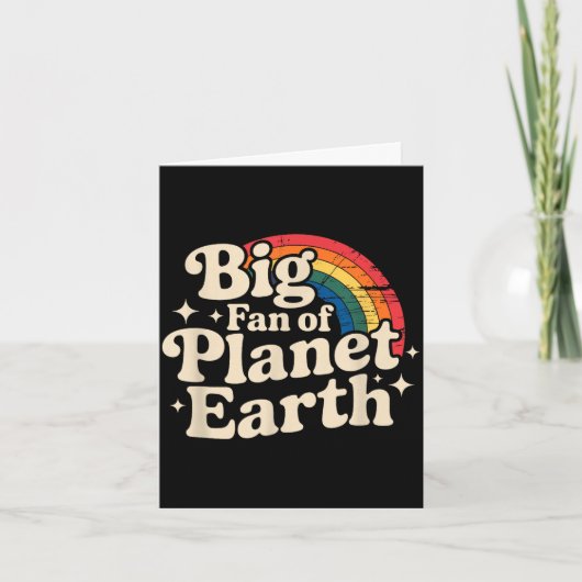 地球 retro 70s レインボーアースが大大好きです カード (正面)