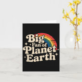 地球 retro 70s レインボーアースが大大好きです カード (黄色い花)