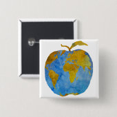 地球Apple 缶バッジ (正面&裏面)