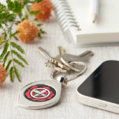 地球Keychainの宝石 キーホルダー (側面)